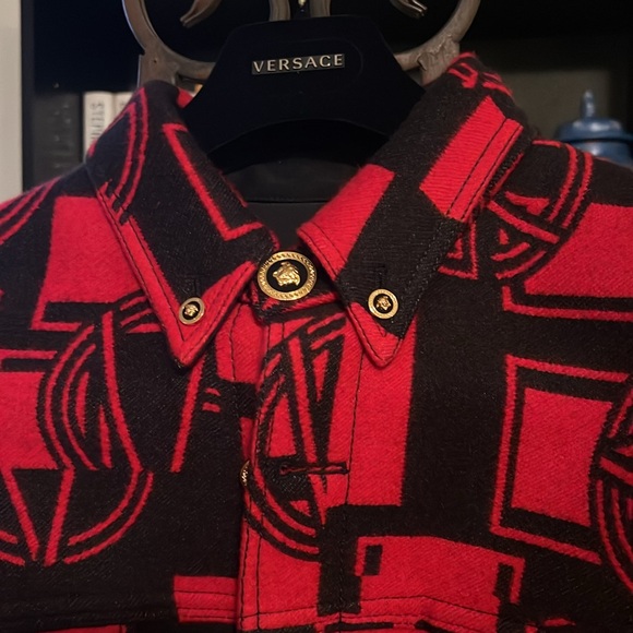 Men’s wool Versace coat - Picture 2 of 5